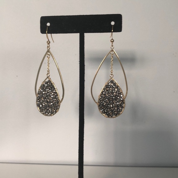 Jewelry - Panacea
Crystal Bead Double Drop Earrings